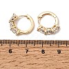 Brass Pave Cubic Zirconia Hoop Earrings KK-CBACA55-06G-3