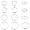12Pcs 4 Styles 925 Sterling Silver Split Rings STER-BBC0008-55-1