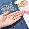 12Pcs 3 Colors Rack Plating Brass Hoop Earring Settings KK-FS0001-45-10