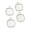 Tarnish Resistant 304 Stainless Steel Pendant Cabochon Settings STAS-H143-29P-1