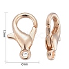 Zinc Alloy Lobster Claw Clasps X-E102-KCG-4