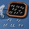2 Pairs Alloy Stud Earrings for Women EJEW-FS0001-27E-9