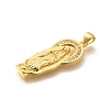 Religion Themed Rack Plating Brass Micro Pave Cubic Zirconia Pendants KK-L226-007G-24-2