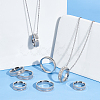 18Pcs 9 Size 201 Stainless Steel Grooved Finger Ring for Men Women STAS-UN0045-60B-P-2