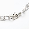 Iron Cable Chain Bracelet Making with Lobster Claw Clasps X-IFIN-H031-S-3