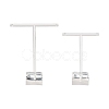 T Bar Organic Glass Earring Display Stand X-EDIS-G001-01-2