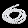 Imitation Jade Solid Color Glass Beads Strands EGLA-A034-J6mm-MD05-4