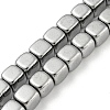 Electroplated Synthetic Non-magnetic Hematite Beads Strands G-Z032-F02-07P-1