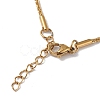 Ion Plating(IP) 304 Stainless Steel Bone Rope Chain Bracelet for Women BJEW-I311-01A-G-2
