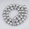 Electroplate Glass Beads Strands X-EGLA-T019-02I-2