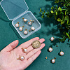 12Pcs Brass Stud Earring Findings KK-ME0002-63-4