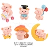 1Set Resin Pig Display Decoration AJEW-FS0001-25-4