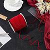 Polyester Velvet Ribbon for Gift Packing and Festival Decoration SRIB-M001-4mm-260-5