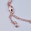 Braided Cotton Cord Bracelet Making MAK-I006-RG-4