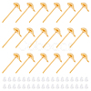 400Pcs Brass Stud Earring Findings KK-DC0001-02-1