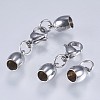 Tarnish Resistant 201 Stainless Steel Cord Ends STAS-F145-03P-9x6mm-2