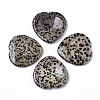 Natural Dalmatian Jasper Thumb Worry Stone G-N0325-01C-1