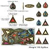 40Pcs 10 Styles Alloy Enamel Chandelier Component Links FIND-CJ0001-81-9