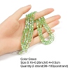 2 Strands Electroplate Glass Beads Strands EGLA-YW0001-85E-1