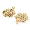 Rack Plating Brass Micro Pave Colorful Grade AAA Cubic Zirconia Pendants KK-M280-05G-2