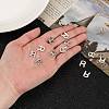 Tarnish Resistant 304 Stainless Steel Letter Charms STAS-O072-R-5