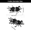 12Pcs 6 Styles Alloy Connector Charms FIND-CA0008-38-2