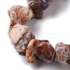 Natural Leopard Skin Jasper Chip Beads Strands G-G905-11-3