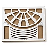 (Defective Closeout Sale: Damaged Corner) Wood Bead Design Board TOOL-XCP0001-85-1