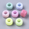 Opaque Acrylic European Beads X-SACR-N009-17-2