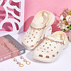 Heart with Butterfly/Infinity Alloy Rhinestone Link Shoe Decoration Chain FIND-AB00008-5