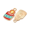 Christmas Alloy Enamel Pendants ENAM-K080-01D-G-2