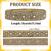 Ethnic Style Polyester Ribbon OCOR-WH0003-084C-2