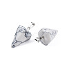 Cone/Spike/Pendulum Synthetic Howlite Stone Pendants G-R278-83-2