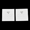 Smiling Face Paper Earrings Necklace Display Cards FIND-T072-01C-02-1