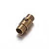 Brass Locking Tube Magnetic Clasps KK-MC077-AB-3