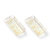Embossed Glass Rhinestone Pendants GLAA-J101-07A-7