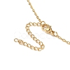Brass Micro Pave Cubic Zirconia Pendant Necklaces NJEW-F271-11-1-6