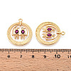 Brass Micro Pave Cubic Zirconia Pendants KK-N263-12G-3