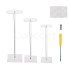 3 Sets 3 Styles Transparent Acrylic Hat Storage Rack ODIS-DC0001-04-1