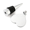 Alloy Wine Bottle Stopper Cabochon Settings AJEW-Z016-02A-P-2