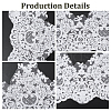 3.3Yards Polyester Lace Triming Ribbons SRIB-GF0001-57A-6