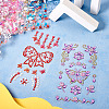 14Sheets 14 Colors Plastic Sticker FIND-TA0005-03-5