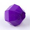 Faceted Oval Opaque Acrylic Beads PAB3044Y-8-2