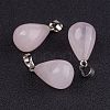 Natural Rose Quartz Pendants X-G-K187-04L-1