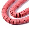 Flat Round Handmade Polymer Clay Beads CLAY-R067-12mm-14-4