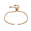 304 Stainless Steel Slider Bracelet/Bolo Bracelets Making X-MAK-L024-01G-2