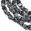 Natural Snowflake Obsidian Beads Strands GG-CBA9392-13-4