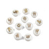 12Pcs 12 Patterns Natural Freshwater Shell Beads SHEL-N003-32-4