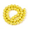 Electroplate Opaque Glass Beads Strands GLAA-T032-P10mm-AB16-2