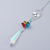 Crystals Chandelier Suncatchers Prisms AJEW-G025-F07-3